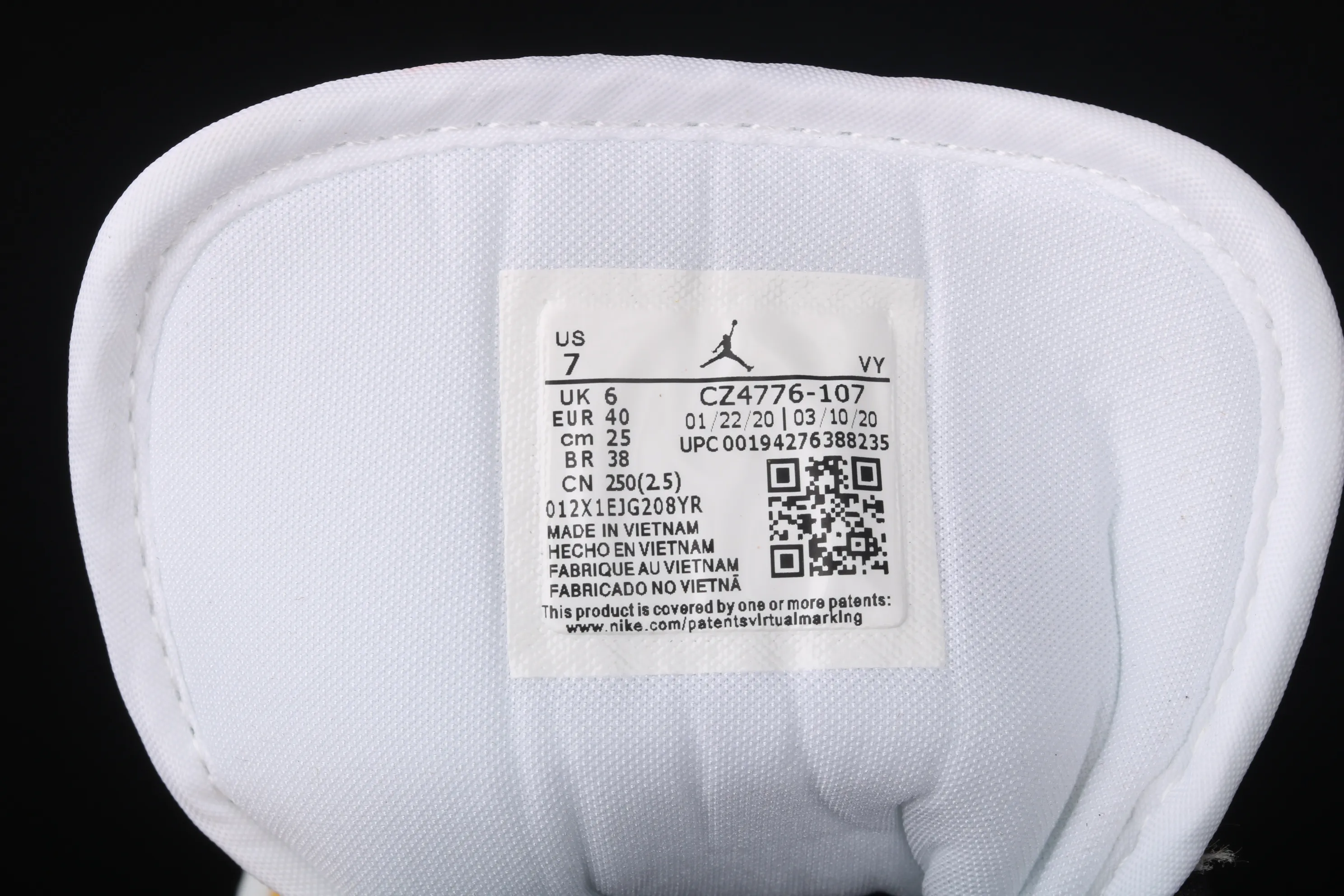 All categories Air Jordan Jordan series basketball shoes Air Jordan 1 Low Air Jordan 1 Low AJ1 Joe 1 low-top cultural and leisure sports sneakers CZ4776-107